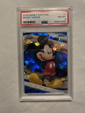 2025 Topps Disney Sapphire #1 Mickey Mouse PSA 8 Base Card 🔥 picture