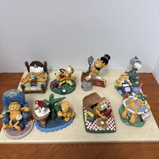 Danbury Mint Garfield Figurines Lot 8 Jim Davis Vintage 1990s Odie Collectibles picture