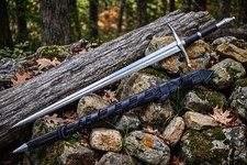 Handmade Fantasy Sword  5160 High Carbon Steel Warrior Engraved longsword picture