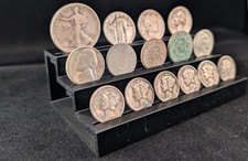 Tiered Coin Collection Display - 3 tiers, elegant coin holder picture