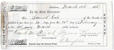 1865 WISCONSIN SCRIP $50 “Judge” Spooner, Abolitionist Signed picture