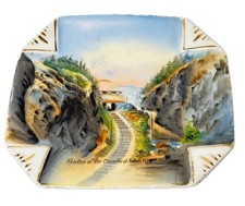 CRAWFORD NOTCH NH NEW HAMPSHIRE ANTIQUE Souvenir Porcelain TRINKET DISH picture