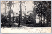 K53/ Huntington Long Island New York Postcard c1910 St Patricks Church 352 picture