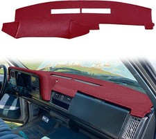Yiz Dash Cover Mat for Chevy Chevrolet Silverado/GMC 88-94, 88-94 Maroon  picture