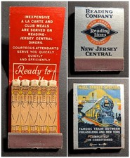 Feature Matchbook Reading Company New Jersey Central NJ picture