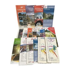 AAA Travel Road Maps Lot 17 USA Europe Hawaii California PA Vintage to 2020s picture