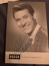 Original Signed SILVIO FRANCESCO picture