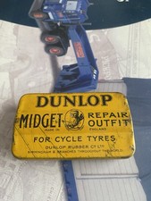 VINTAGE DUNLOP MIDGET CYCLE REPAIR OUTFIT ADVERTISING TIN  picture