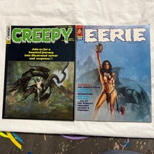 Creepy Magazine 16 & Eerie 35🔥WARREN🔥RARE🔥FRAZETTA🔥HORROR🔥DECAPITATION picture