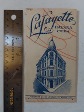 Incredible 1920's? Lafayette Hotel Havana Cuba advertising pamphlet brochure picture