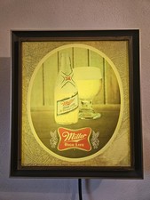 Vintage Miller High Life Lighted Beer Sign  12