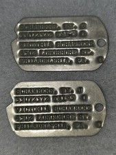 WW2 Philadelphia PA Next of Kin Address DOG TAGS T41-43 US Army-Pennsylvania US picture
