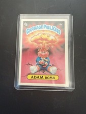 1985 Topps Garbage Pail Kids OS1 1st Series ADAM BOMB Checklist Card 8a GLOSSY picture