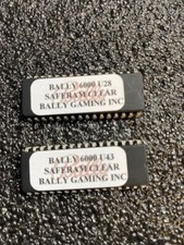 Bally Slot s6000  Safe ram Clear Chips U-28 and U-43 w/instructions picture
