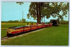 c1960 Canandaigua New York Postcard Pacemaker Miniature Train Ride Roseland Park picture