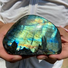 600g Natural labradorite quartz crystal freeform polished specimen healing picture