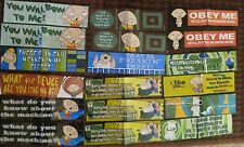 FAMILY GUY 2006 Giant bumper Stickers 8 X 2 1/2 Series 2 Lot Of 18  picture