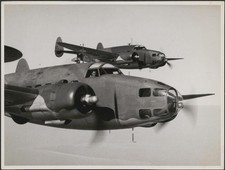 Lockheed Hudson bombers flying in formation ca 1942 AVIATION OLD PHOTO picture