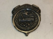 Vintage WOW Woodmen of the World License Plate Topper Badge picture