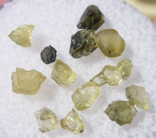 1.85 carats - you get them all - small ADMIRE Pallasite meteorite fragments COA picture