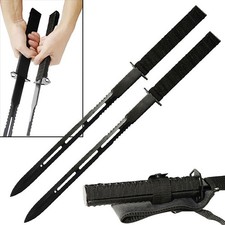 BladesUSA Twin Ninja Swords-Nylon Sheath w/Nylon Carrying Shoulder Straps+Sheath picture