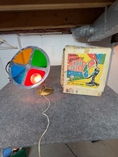Vintage Christmas Tree Light Spartus Rotating 12
