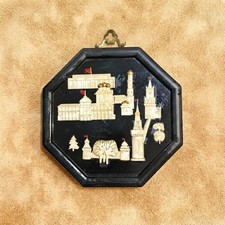 Vintage USSR Moscow Kremlin Wall Plaque Relief Plastic Soviet Art Souvenir picture