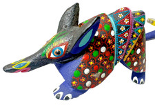Signed Oaxacan Alebrije Mouse Queta Ramirez Ojeda Oaxaca Wood Carving picture