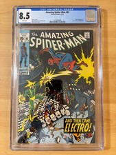 AMAZING SPIDER-MAN #82 CGC 8.5 WHITE/ELECTRO APP/+ COVER BY MARIE SEVERIN picture