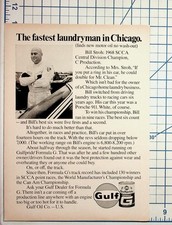 1968 Bill Stroh Porsche 911 Gulfpride Formula G Oil Magazine Ad Chicago Scca picture