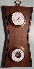 Barigo German Mid Century Modern Weather Station Thermometer & Barometer picture
