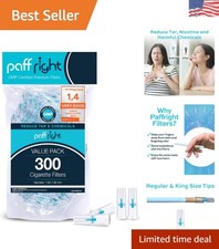 GMP Certified 300 Count Cigarette Filters - 4-Hole Design for Optimal Filtration picture