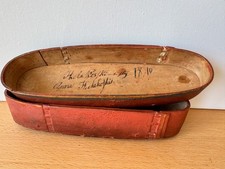 Antique 1810 Hand Painted Scandinavian Bentwood Box Folk Art Floral Tine picture