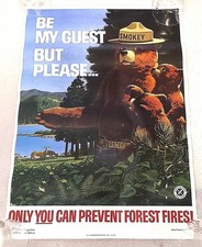 Vintage 1966 Smoky the Bear Poster,  