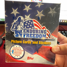 2001 Topps Enduring Freedom Picture Cards Sealed Box 24 Packs Osama Bin Laden RC picture