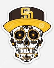 San Diego Padres Sugar Skull MAGNET - MLB Premium Vinyl California Tatis picture