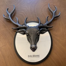 RARE Dalmore Scotch Whisky 3D Stag Deer Head Bar Advertising Collectible Sign picture