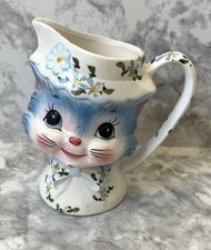 Lefton Miss Priss Cat Pitcher Anthropomorphic Kitschy 1950s picture