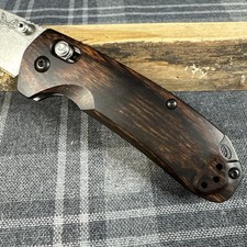 Benchmade 15031-2 North Fork Folder S30V Drop Point Wood Axis Lock Brown picture