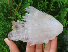 Calcite Crystals On Scolecite Minerals Specimen #J3 picture