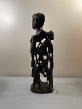 Vintage African Makonde Tanzania Wood Grouped Sculpture  picture