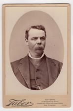 Distinguished Man : Cravat Pin : I.W. Taber : San Francisco : Cabinet Card c1885 picture
