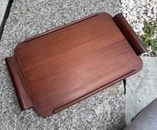 Bench Made Mid-Century Modern Mahogany Serving Tray  circa 1960’s Vintage picture