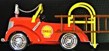 Ford Shell Oil Gas Collector Fire Engine Pickup Truck MINI Pedal Car Metal Toy picture