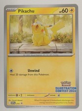 Pikachu 214 | Illustration Contest 2024 | Mint Condition | Pokemon TCG picture