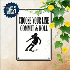Street Skate Caution Sign Bold Typography Metal Plaque Urban Wall Decor picture