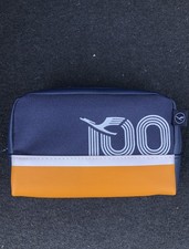 Lufthansa Premium Economy 100th Anniversary Amenity Bag Blue/Yellow NEW picture
