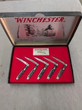 Winchester 37 Red Letter 5 Knife Set Limited Edition 0555 Of 2000 USA  MADE picture