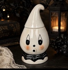 🖤🤍New Johanna Parker Ceramic Gus Canister HTF picture