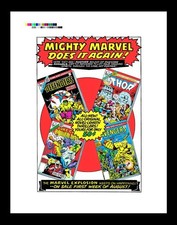 Jack Kirby King-Size Annual Rare Production Art House Ad picture